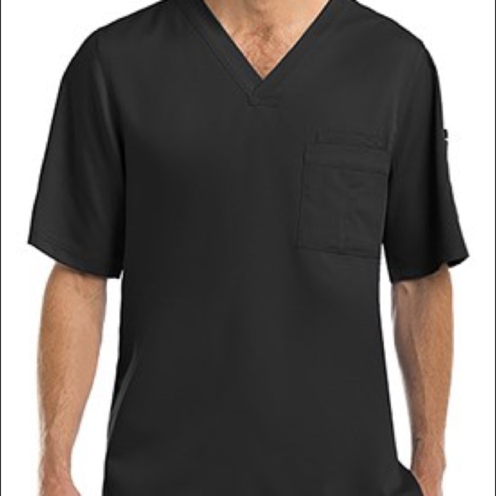 Greys Anatomy Unisex Dark Grey Scrubs Top
